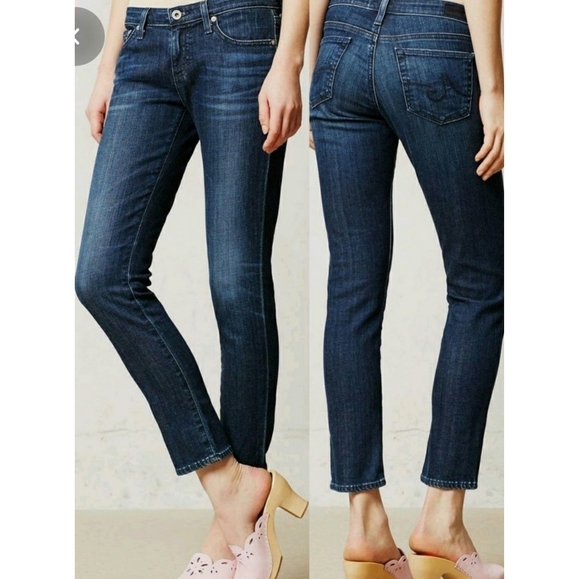 AG Adriano Goldschmied The Stivie Slim Straight Jeans Size 27 Regular - Picture 1 of 16